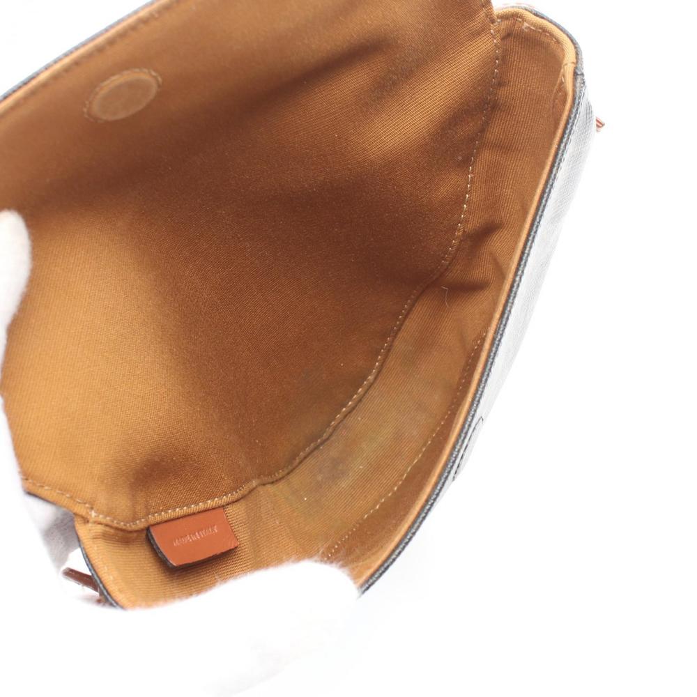 Celine Triomphe Triangle Canvas Shoulder Bag Blac… - image 3